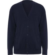 Chaqueta Punto Hombre de Botones Cuello V Marino S