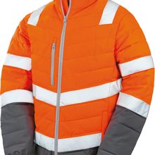 Chaqueta de Seguridad Reflectante Fluorescent Orange / Grey S