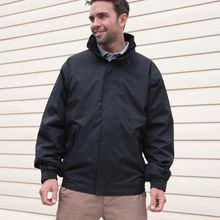 Chaqueta impermeable cortavientos con capucha Black S