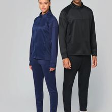 Chaqueta de chándal reciclada unisex Black Xs