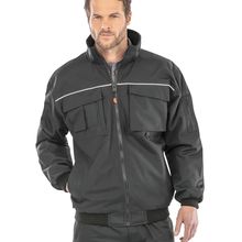 Chaqueta Piloto Impermeable y Cortavientos Black S