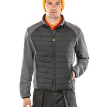 Chaqueta con relleno de poliéster Black / Grey Marl S