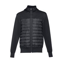 Chaqueta con capucha de tafetán Negro L