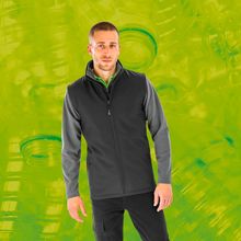 Chaleco reciclado impermeable hombre Black S