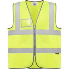 Chaleco Alta Visibilidad con Bolsillo ID Amarillo Fluor M-L