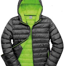 Chaqueta hombre hidrófuga cortavientos Black / Lime S