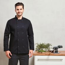 Chaqueta de chef con botones a presión Black Xs