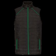 Chaleco hidrófugo con bolsillos Black / Kelly Green Xs