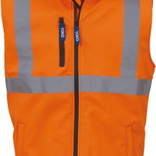 Chaleco Softshell con reflectante Hi Vis Orange S