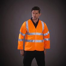 Chaqueta alta visibilidad mangas largas Hi Vis Orange S
