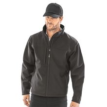 Chaqueta Softshell hombre impermeable cortavientos Black S