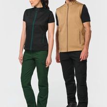 Chaleco hombre con bolsillos Black / Kelly Green S