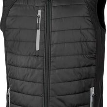 Chaleco Softshell acolchado reciclado Black / Grey Xs