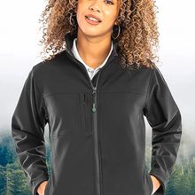Chaqueta Softshell mujer Hidrófugo y cortavientos Black S