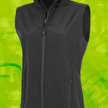 Chaleco softshell reciclado para mujer Black Xs