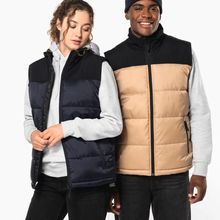 Chaleco acolchado bicolor unisex Black Xs