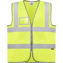 Chaleco Alta Visibilidad con Bolsillo ID Amarillo Fluor M-L