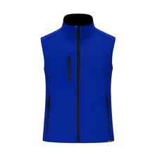 Chaleco Soft Shell RPET impermeable Azul S