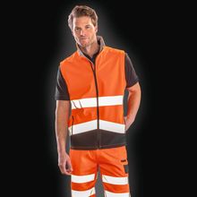 Chaleco Softshell Reflectante Impermeable Fluorescent Orange / Black S