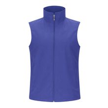Chaleco Unisex Ligero con Cuello Alto Azul S