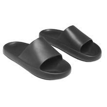 Chanclas unisex con tira en empeine talla 44-45 Negro