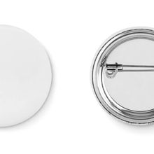Chapa personalizada redonda Ø 4,4 cm Plata Mate