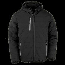 Chaqueta acolchada reciclada Black / Grey Xs