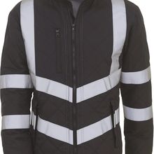 Chaqueta hidrófuga de alta visibilidad Black Xs