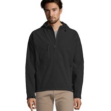 Chaqueta Hombre Impermeable con Forro Polar Negro 3Xl