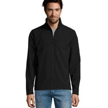 Chaqueta Hombre Softshell con Forro Polar Negro 3Xl