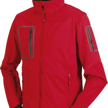 Chaqueta impermeable transpirable SoftShell hombre Classic Red S