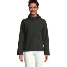 Chaqueta mujer impermeable con capucha Negro L
