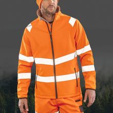 Chaqueta reciclada cortaviento Fluorescent Orange S