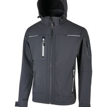 Chaqueta softshell impermeable transpirable Asphalt Grey S
