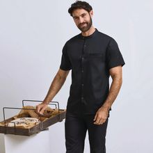 Chaquetilla de chef manga corta Black Xs