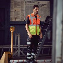 Chaleco alta visibilidad ropa laboral Hi Vis Orange S