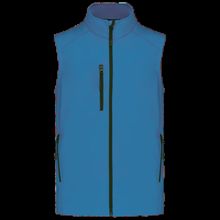 Chaleco softshell hombre impermeable Aqua Blue S