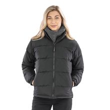 Chaqueta acolchada mujer cálida Black Xs