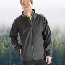 Chaqueta Softshell hombre transpirable y cortavientos Black / Black S