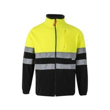 Chaqueta polar reflectante Negro/Amarillo 4Xl