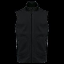 Chaleco micropolar reciclado unisex Black Xs