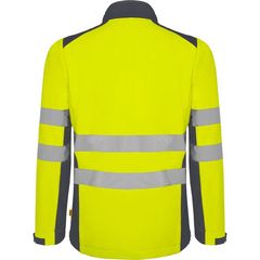 Chaqueta Softshell Alta Visibilidad Cuello Alto | TRASERA | 350 x 270