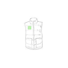 Chaleco acolchado de suave nylon/poliéster | En el pecho derecha tipo bolsillo | 80 x 80