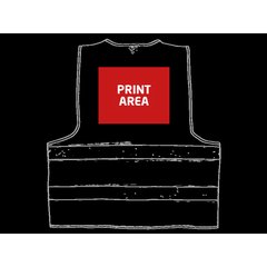 Chaleco Reflectante Homologado | Espalda | 200 x 250