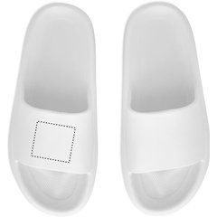 Chanclas unisex con tira en empeine talla 44-45 | RIGHT DEBOSSING | 60 x 55