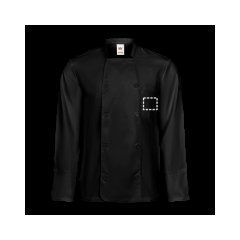Chaqueta de cocina manga larga 175g/m² | Bolsillo superior | 70 x 60