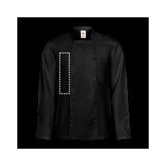 Chaqueta de cocina manga larga 175g/m² | Lado izquierdo | 70 x 300