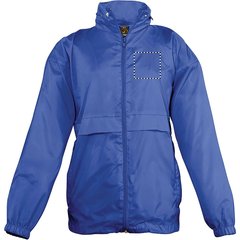 Chaqueta Cortavientos Niño Impermeable con Capucha | Pecho Izquierdo | 70 x 70
