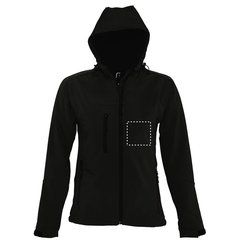 Chaqueta mujer impermeable con capucha | Pecho | 100 x 100