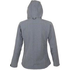 Chaqueta mujer impermeable con capucha | Trasero | 230 x 280